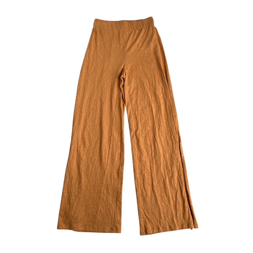 Urban Outfitters Orange Wide Leg Pants High Waisted Split Hem Boho Small
